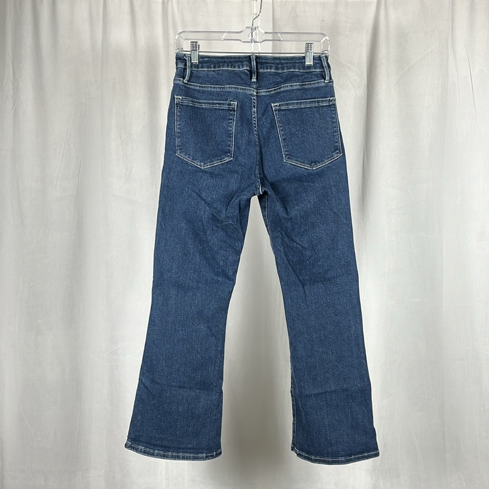 Frame Le One Crop Mini Boot Cut Jeans in Ackerman. - Picture 6 of 12